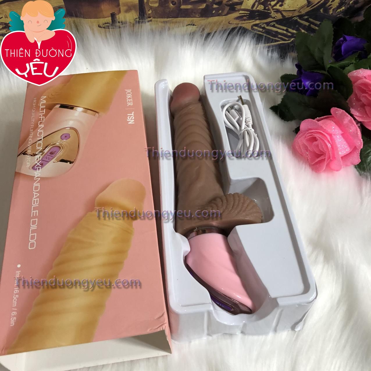 Dương Vật Giả  Joker Cầm Tay Rung Thut Siêu Dẻo Như Thật